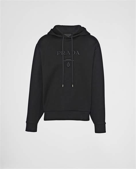 prada hoodie black.